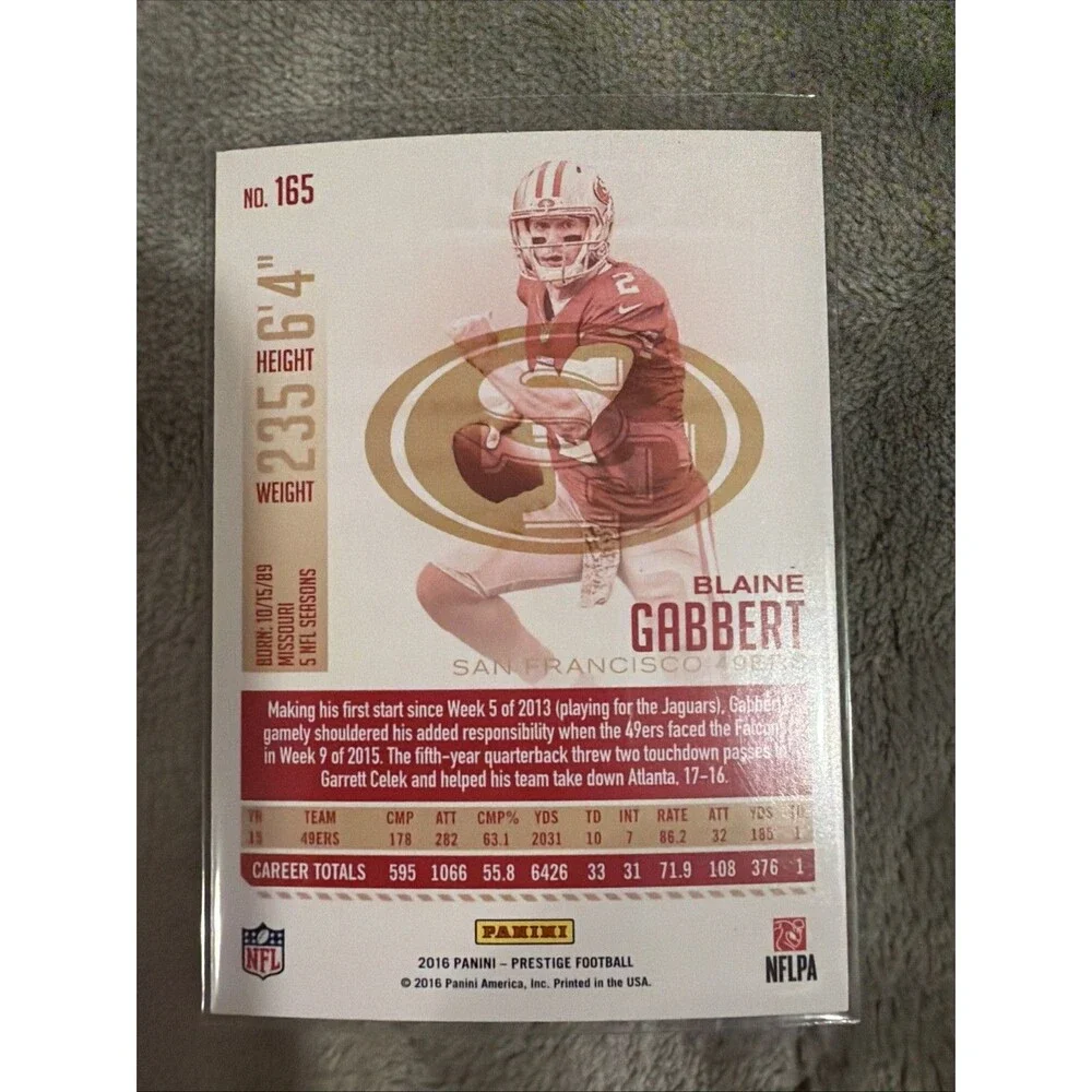 2016 Panini Prestige - Blaine Gabbert #165